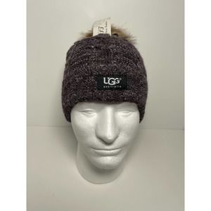 UGG Australia Pom Beanie purple gray